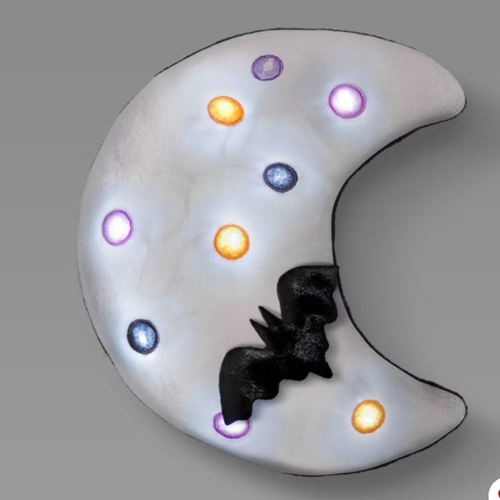 NWT 11"x9" Lit Moon Novelty Shaped Throw Pillow - Hyde and EEK! Boutique™